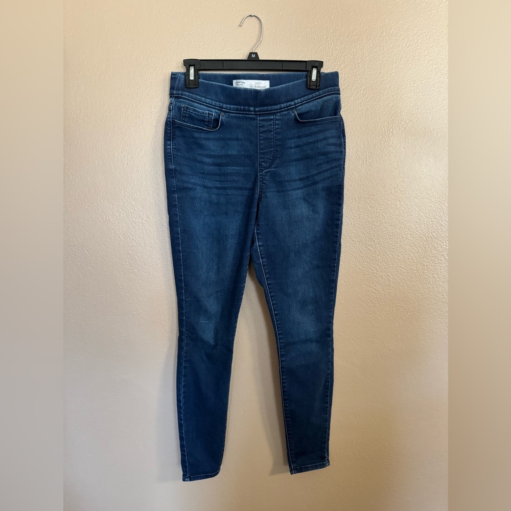 Levi Strauss Signature super skinny pull on jeans - size 8, W29 - dark wash